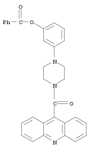 Benzoic acid 3-[4-(acridine-9-carbonyl)-piperazin-1-yl]-phenyl ester
